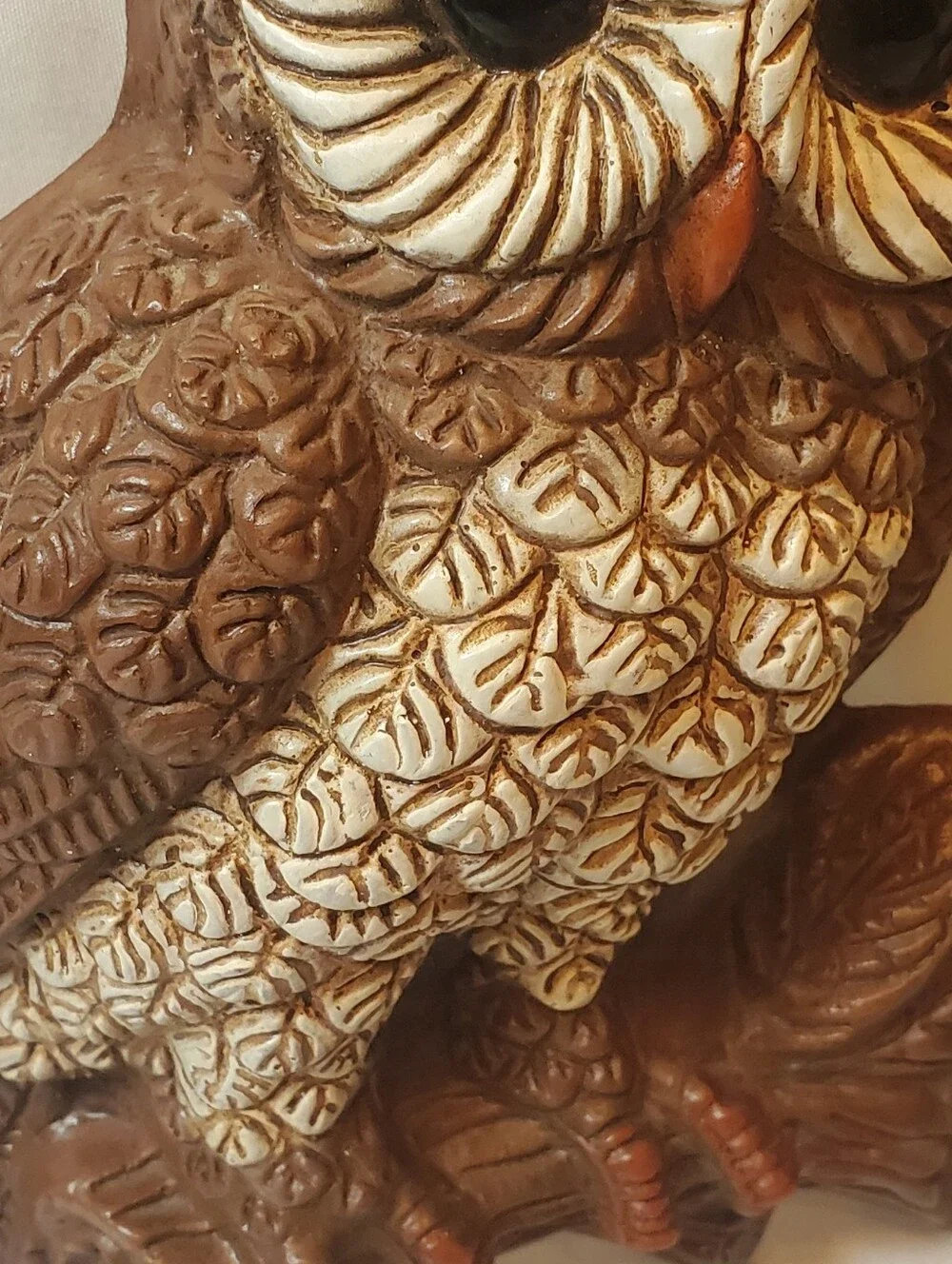 Homco Vtg 1970's Brown Foam Owl Wall Hangings Rustic Wall Decor. Set Of 2